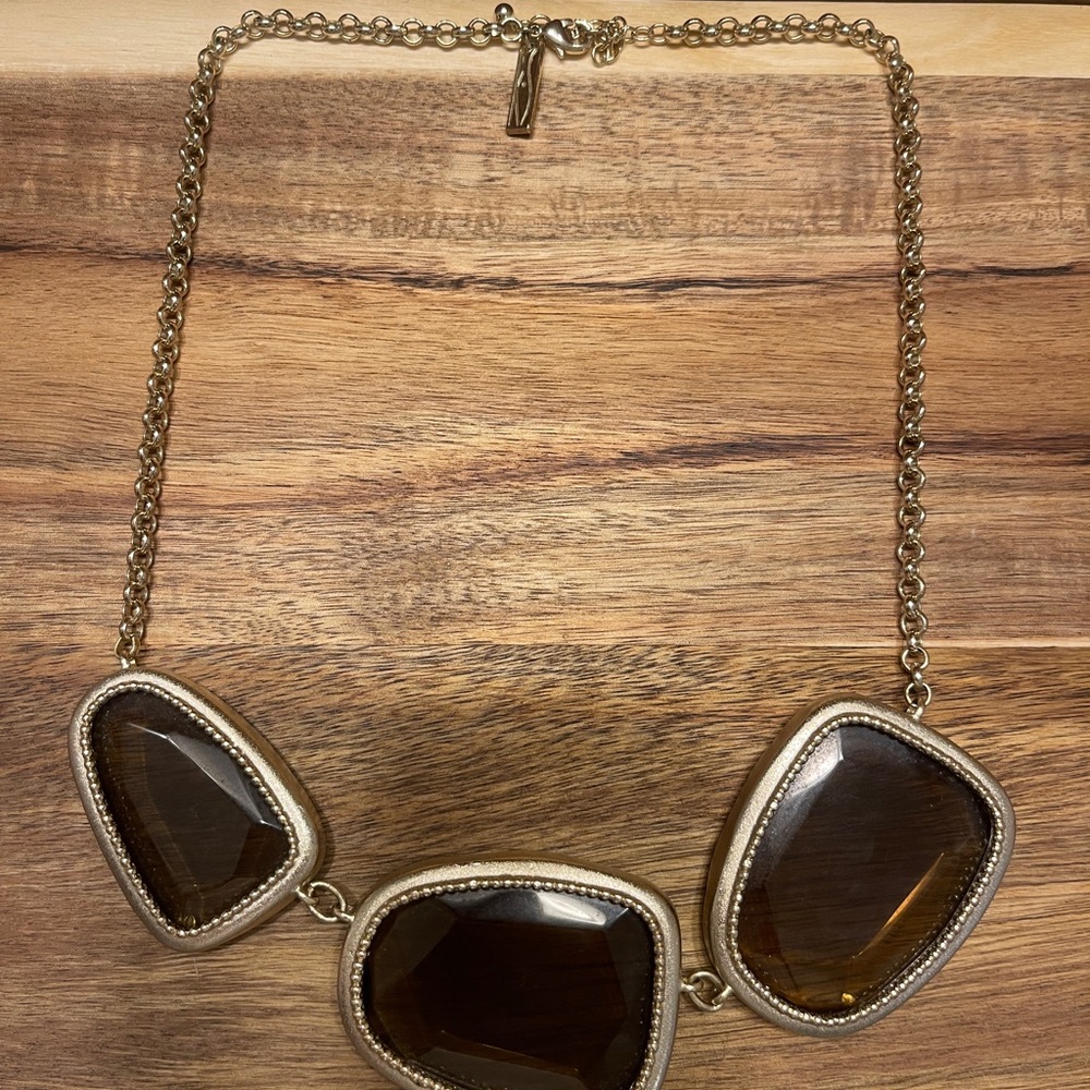 Kendra Scott smoky topaz Galeana necklace
